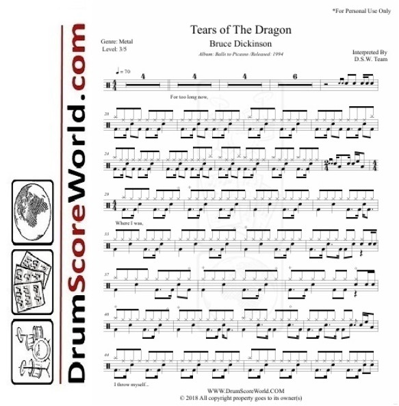 Bruce Dickinson - Tears of The Dragon Bruce Dickinson - Tears of The Dragon